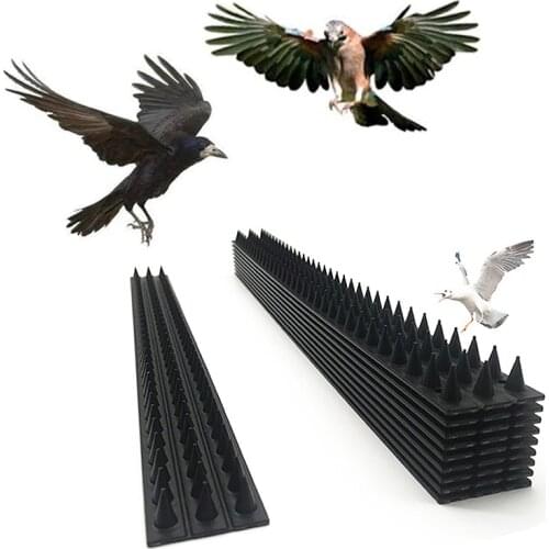 1/5/10 pcs Upgrade Plastic Bird and Pigeon Spikes Anti Bird Anti Pigeon Cat Spike Scare Birds Pest Control Bird Repellent Black