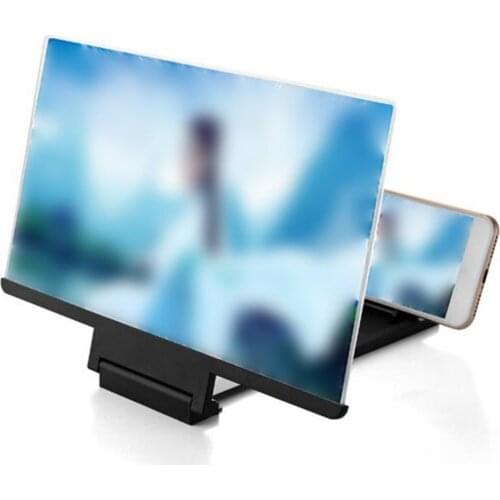 3D screen mobile phone amplifier 8 inch HD video magnifying glass projector Practical portable projectors