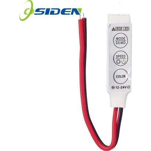 5Pc Newest 3Key Mini RGB Controler Led Controler For 5050 3528 SMD LED Lights Strip 5050 3528 3014 strip light DC12V-24v