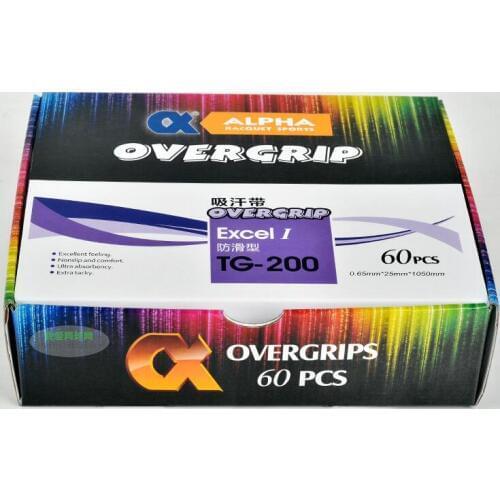 60pcs/lot Extra tacky feel overgrip/TG-200 Perforated tennis racket/padal tennis/squash