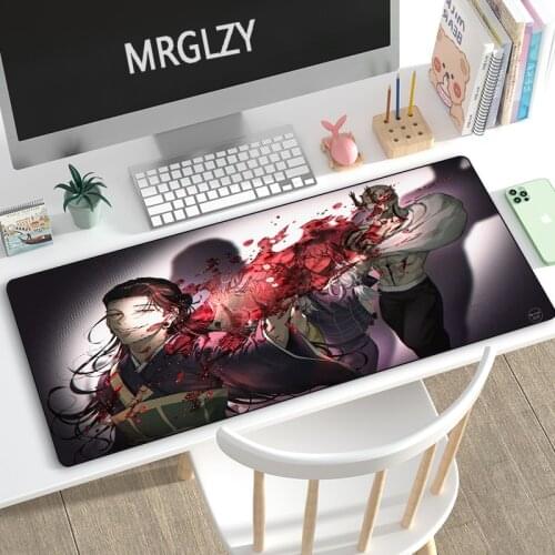 MRGLZY Anime Jujutsu Kaisen 40X90CM Gaming Peripheral XXL Large Mouse Pad Rugs Computer Accessories Keyboard Desk Mat MousePad