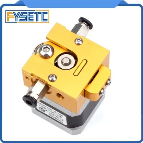 1Set DIY Bulldog Gold All-metal Extruder For 1.75mm Compatible J-head MK8 Extruder Remote Proximity For 3D Printer
