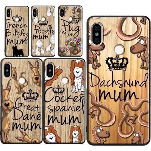Yorkshire Mum Poodle French bulldog Dog Case For POCO X3 Coque For Redmi Note 9 8 Pro 7 8T 9S 9A 9C For Mi Note 10 Lite 9T A3