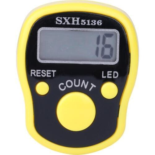 1pc Digital Finger Ring Tally Counter Handheld Row Counter Led Light Night Vision VDX99