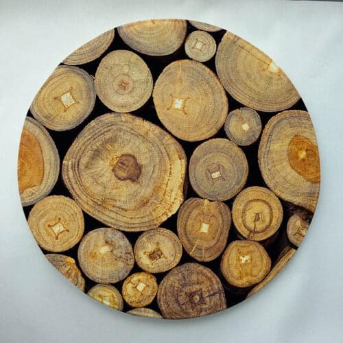 Wood Print Custom Round Doormat Non-slip Rug Pad Carpet Kids Room Home Decor Floor Mat Water Absorption Mat