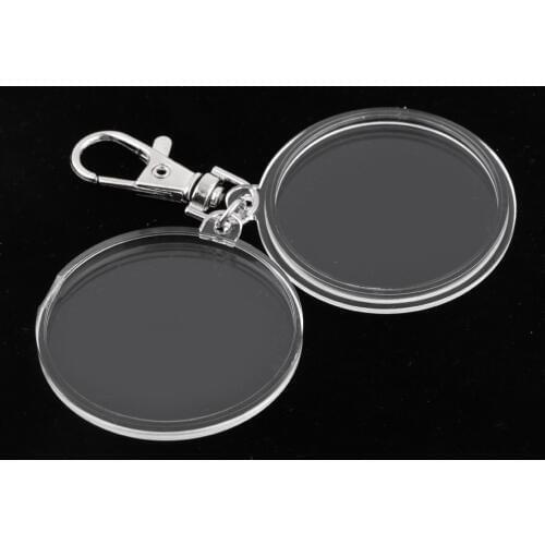 Coin Holder Keychain 40mm Souvenir Commemorative Coin Keyring Collection Box Key chains