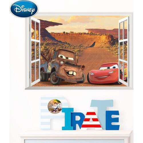Disney Childrens Sticker Cars Story Stereo Wall Sticker Window Boy Room Decoration Car Sticker