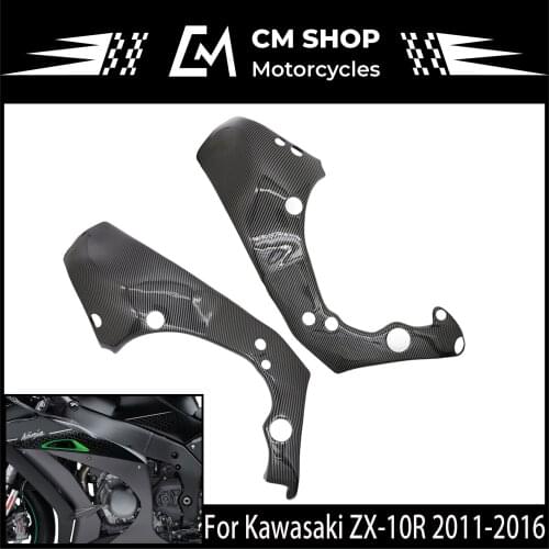 For Kawasaki ZX-10R Frame Cover 2011-2016 Carbon Fiber Motorcycle Accessories Side Frame Cover