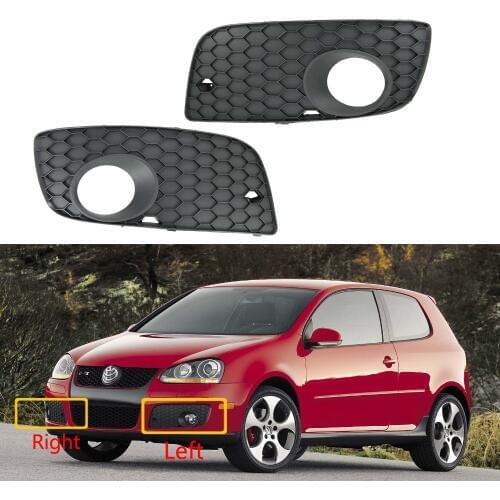 For VW Golf 5 MK5 GTI 2004 2005 2006 2007 2008 Car-Styling Front Bumper Grille Fog Light Cover Grill