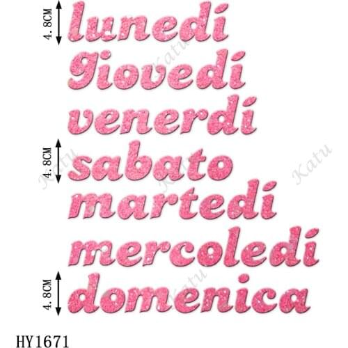 Week alphabet Cutting dies - New Die Cutting And Wooden Mold,HY1671 Suitable For Common Die Cutting Machines On The Market