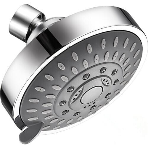 Shower Bath Head Pressure 4 Inch 5-setting Adjustable High Pressure Stone Stream Handheld Shower Head Top Spray 1015