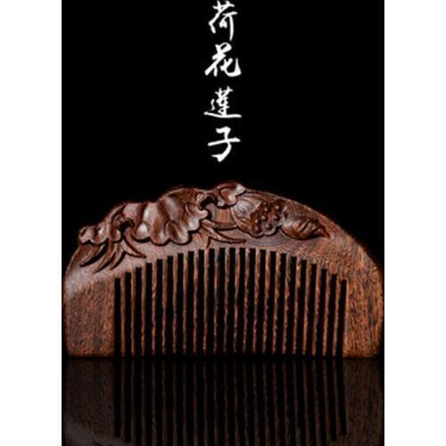 Health Care wooden Comb Anti-static Massage 100% Natural Sandalwood Comb Professional Handmade Handle Hair Brush