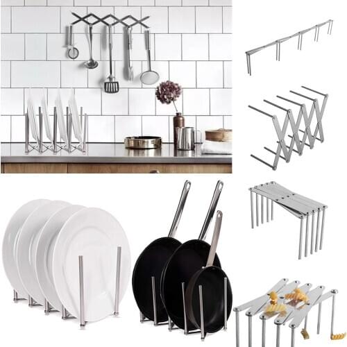 Multi-Function Bowl Plate Dish Drainer Rack Shelf For Kitchen Tools Storage Pot Lid Holder Sink Shelving Organizer