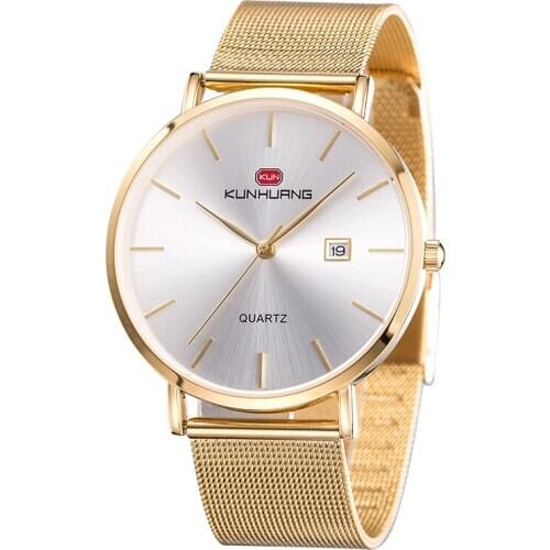 MUJUZE Mens Gold Watch