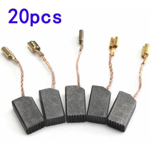 20Pcs 6*8*14mm Motor Carbon Brushes Set For Electric Drill Angle Grinder Vacuum Cleaner Household Sweeper Cleaning Tool For Home