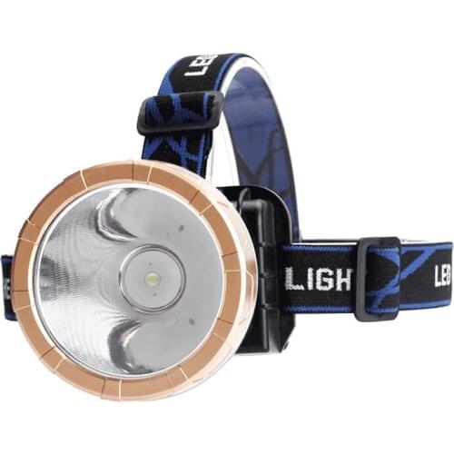 LED large fixed focus Hunting HeadlampT6 Waterproof Headlight Focus Rechargeable Fishing Camping Head Lamp Lights dropshipping