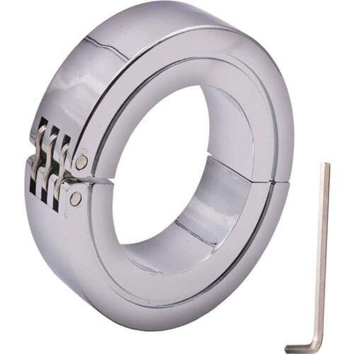 Stainless Steel Penis Ring Sex Delay Dick Stretcher Product Male Device Metal Screw Lock Semen Cock Cage Chastity Men Adult Toy