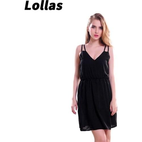 Lollas 2020 Christmas new off season top selling dress slimming temperament sexy womens Chiffon Dress