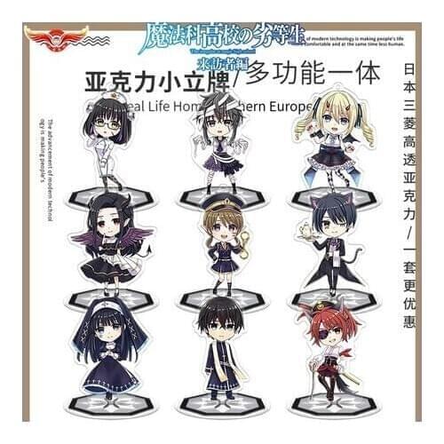 New Hot Anime The irregular at magic high school Angelina Shiba Tatsuya Cosplay Acrylic Stand Model Plate Decor Pendant Keychain