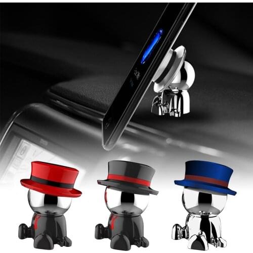 New 360-degree rotating adhesive magnetic car phone holder instrument panel bracket for mobile phone universal bracket