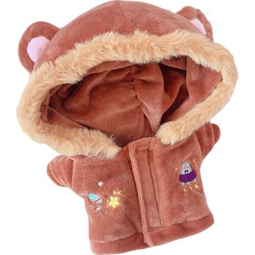 20cm doll clothes Outfit Plush Dolls Winter Clothes doll accessories for our generation Dolls clothes boy girl gift