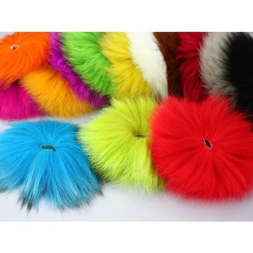 Dyed Arctic Marble Fox Tail Hair Fly Tying Material - 2 Pcs Per Pack