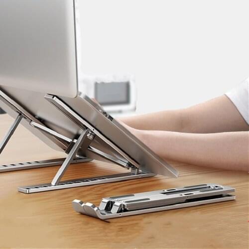Laptop Stand Tablet Aluminum Support Portable Foldable Holder Adjustable Bracket For Macbook Pro Air Notebook Computer Tablet