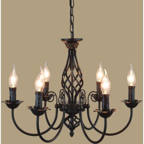 Retro industrial Pendant Lights 3/4/5/6 European style living room dining room iron lamp E14 WF12071040