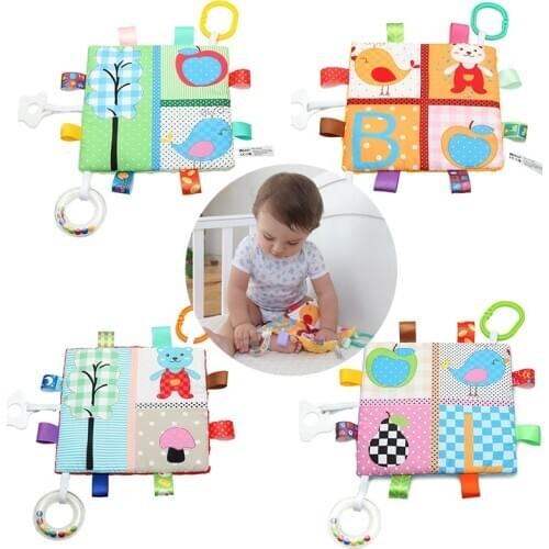 Rattles for Kids Baby Toys 0 6 12 Month Cloth Cute Newborn Developmental Educational Safe Toy Soft Animal Bird Soothing Towels