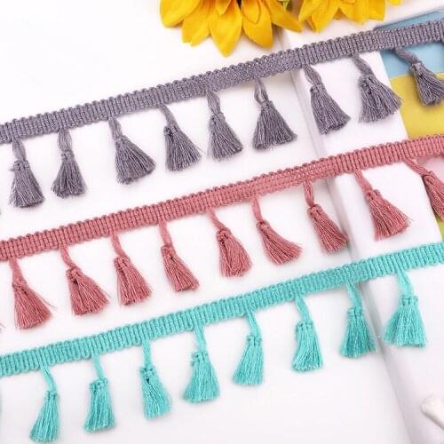 Factory direct multicolor polyester broom fringed lace DIY hanging tassel lace clothing accessories wholesale in stock
