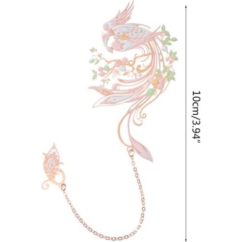 Hollow Metal Bookmark Chinese Style Classical Delicate Book Mark Embellishments Unique Gifts for Christmas Festivals