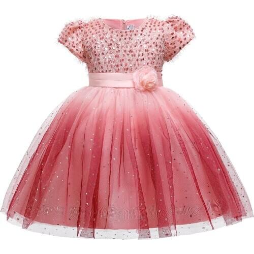2021 Summer Costume Kids Dresses For Girls Children Clothing Girl Dress Princess Dress Evening Party And Wedding Dress 3-10 Year