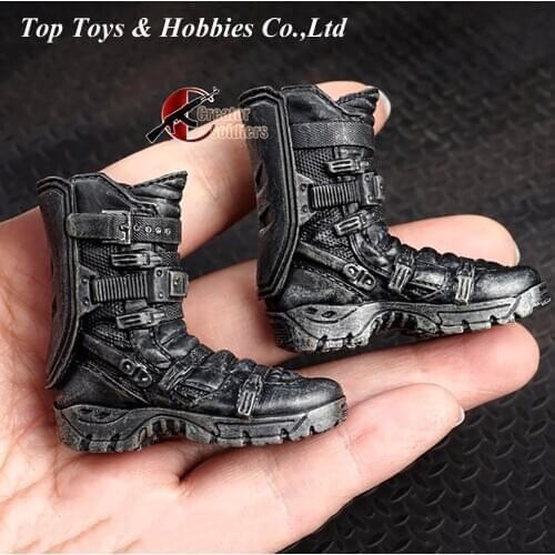 AS016 1/6 Male Shoes Solid Boots Hiking Combat Soldier Figure Accessory for 12"Male Female Action Figure Accessory
