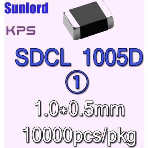 SDCL 1005D Multilayer Chip Ceramic Inductor Bluetooth RF 5G AI EMI 3C Phone Video Audio Computer Mobile Office Communication
