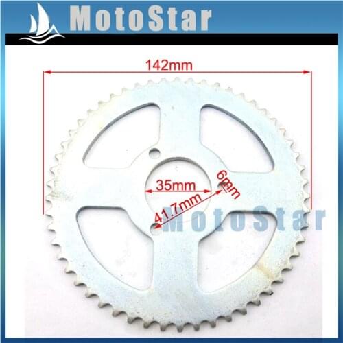 35mm 54 Tooth T8F Steel Rear Chain Sprocket For 2 Stroke 47cc 49cc Chinese Pocket Bike Mini Moto Kids ATV Quad Scooter Goped