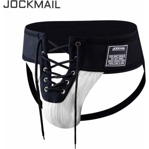 Jockmail Mens G-Strings & Thongs,3 Inch Waistband Mens Supporter Jockstrap Sexy Gay Men Underwear LGBT Clubwear 2021 Summer