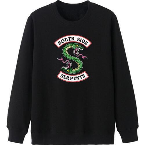 Big Size Riverdale South Side Serpents Iron On Patches For Clothing Cartoon Two Headed Cobra Snake Transfer Paper DIY Patchwork