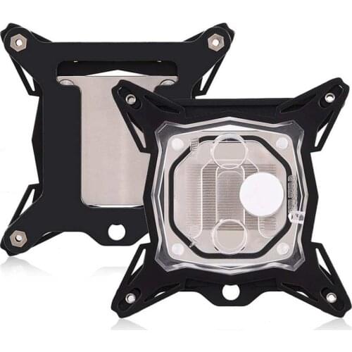 Universal 0.3mm Mini Computer CPU Cooling Water Block Cooler Kit Red Copper Base for Intel without the quick twist joint 2019