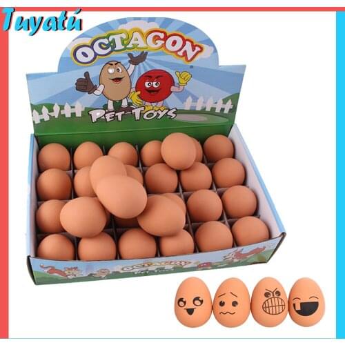Eggs Shape Dog Toys for Large Small Dogs Interactive Ball Toy for Aggressive Chewers Dog Toothbrush Accessories French Bulldog