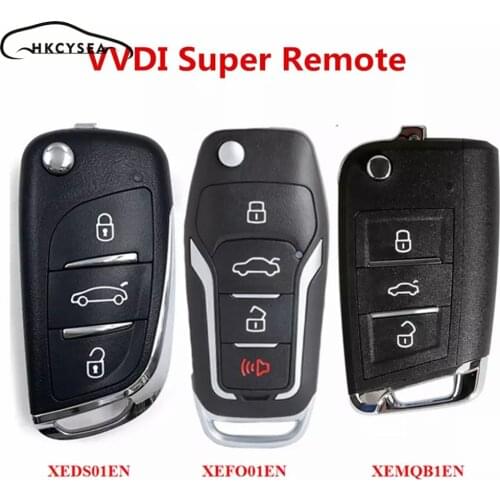 Xhorse 1/2/5pcs/lot Universal DS MQB Style VVDI Super Remote with XT27 Chip for VVDI MINI Key Tool MAX VVDI2 Key Programmer