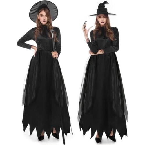 LADIES WICKED WITCH FANCY DRESS COSTUME PAINT HALLOWEEN FILM MOVIE M L XL SM1911