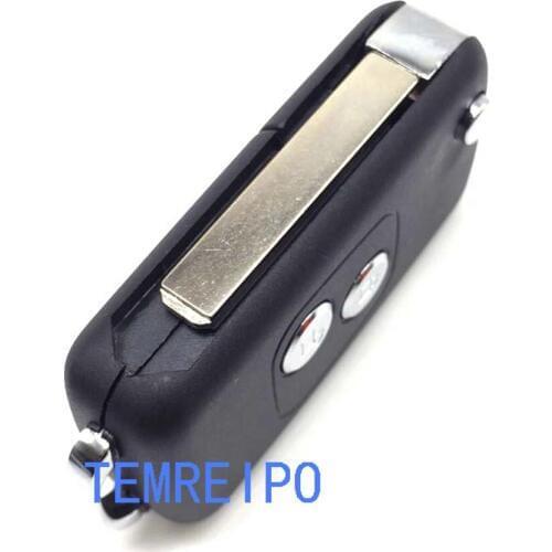 10pcs/lot 2 button Remote Key Cover For peugeot 107 307 407 207 car Citroen c2 c3 c5 2 Button Key Blank