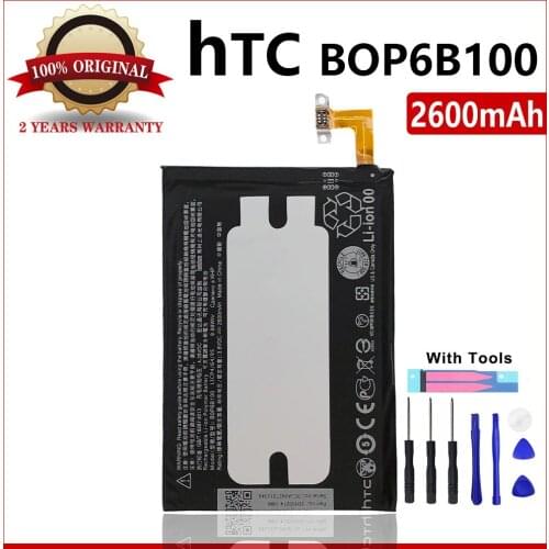 100% Original B0P6B100 BOP6B100 Battery For HTC One 2 M8 Battery E8 M8x M8 X One2 W8 M8SD M8T M8W M8D M8SW M8ST With Tools