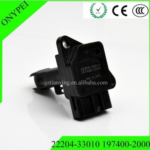 22204 33010 197400 2260 Mass Air Flow Sensor For Toyota 22204-33010 197400-2260 2220433010 1974002000