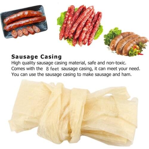 25mm Edible Drying Cantonese-style Sausage Shell Casing for Flavorous Homemade Sausages Ham Sausage Filling Tools