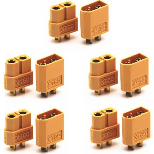 5Pairs/10pcs XT60 XT-60 Male Female Bullet Connectors Plugs For RC Lipo Battery Quadcopter Multicopter