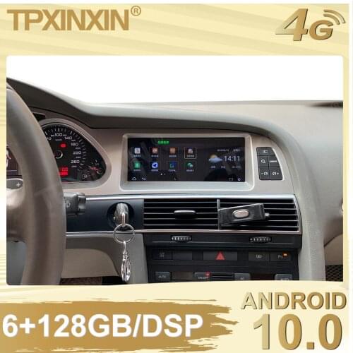 6+128G For Audi A6L 2005 2006 2007 2008 2009 Android 10.0 Car Stereo Radio Tape Recorder Multimedia video player GPS navigation