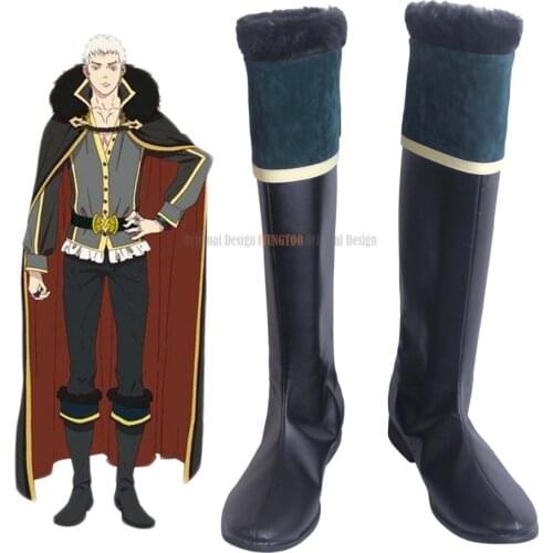 GENESIS Charioce XVII Shoes Cosplay Shingeki no Bahamut Genesis Shariozu 17-sei Cosplay Boots Black Shoes Custom Made Any Size