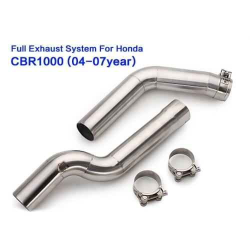 Cbr1000 04-07 Motorcycle exhaust muffler link pipe modified stainless steel yoshimura exhaust for honda CBR1000 2004-07 silp on