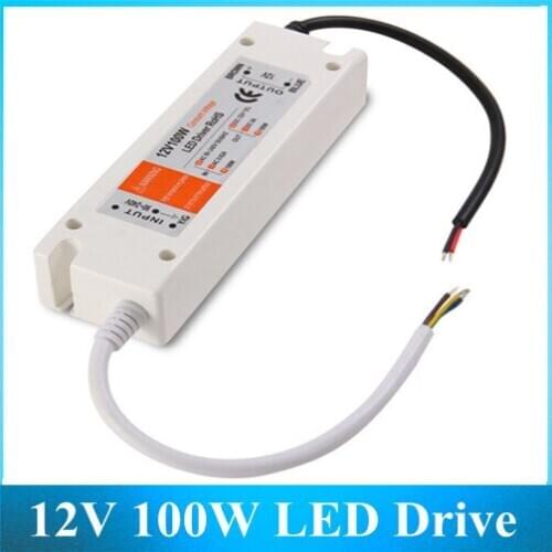 DC12V 100W LED Driver Power Supply Transformer for LED light Strip String light Module Lamp Bulb 20PCS